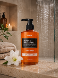 Honey & Macadamia Pure Body Wash White Musk